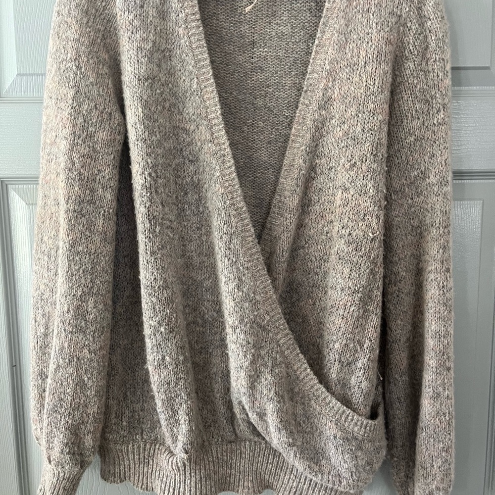 Free People Cozy V-Neck Wrap Sweater -